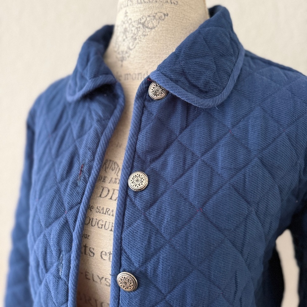 Vintage Women's Quilted Red reversible Jacket with Floral Design size medium - Picture 9 of 13